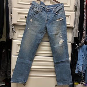 Abercrombie & Fitch distressed jeans 34x32